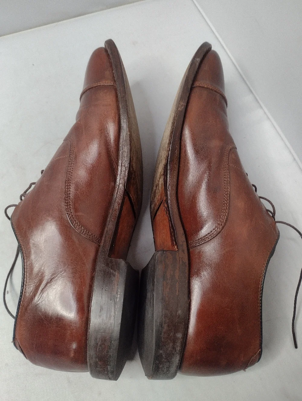 Allen Edmonds Park Avenue  Leather Cap Toe Oxfords Men's 11.5 D Brown Lace AA